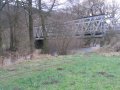 Šikmý železniční most na hranici katastru městyse Nedvědice a obce Černvír 