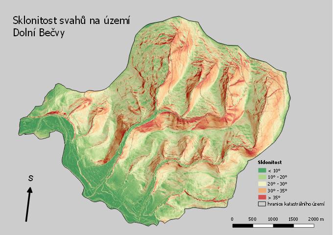 Sklony svahů