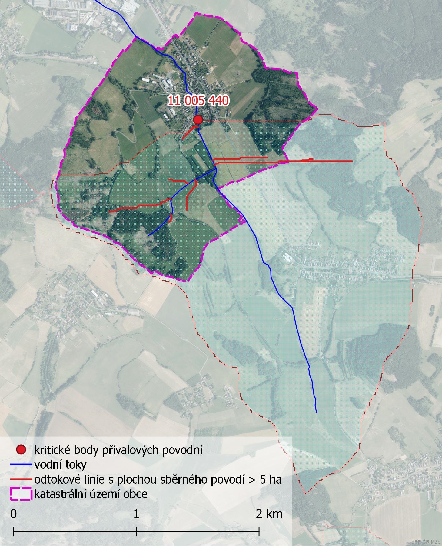 Kritické body na území obce Brnířov