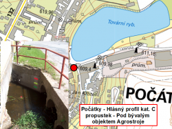 Počátky - propustek - Pod bývalým objektem Agrostroje