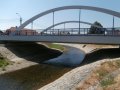 Silniční most přes řeku Třebůvku v centru obce