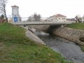Most na ulici Mírová - místo omezující odtokové poměry, ř. km 6.65