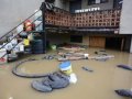Povodeň 2013: zatopené garáže v bytovkách