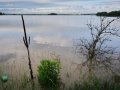 Povodeň 2013: laguna směrem na Pečky