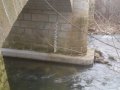 Vodočetná lať na mostu ve Verměřovicích