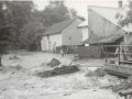 Historické povodně v roce 1969 - zatopené domy č.p. 42, 63 a 36