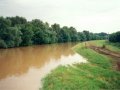 Povodeň z roku 1997 - koryto řeky Moravy