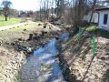 Vodní tok Okrouhlický potok - možné levostranné vybřežení