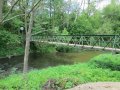 Ocelový mostek pro pěší přes vodní tok Oslava v ř. km 36,37