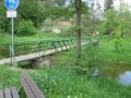 Ocelový mostek pro pěší přes vodní tok Oslava v ř. km 35,672