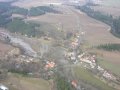 Letecký snímek města Náměšť nad Oslavou při povodni v roce 2005 - 3
