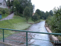Povodeň v roce 2010 - Stopa po zvednuté hladině Vilémovského potoka