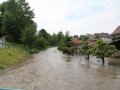 Povodeň v roce 2013 - Vybřežený Vilémovský potok