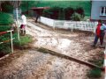 Povodně ve středu obce Libina 