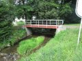 Železný mostek přes vodní tok Moravská Sázava v ř. km 38,45