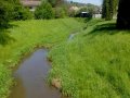 Charakter vodního toku Ludkovický potok v intravilánu obce Biskupice
