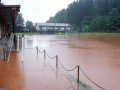Povodeň fotbalové hřiště Hostinné