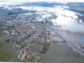 Letecký snímek z povodní v roce 2006