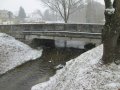 Katastr Trhové Sviny - silniční most přes Svinenský potok v ulici Branka