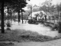 Červencová povodeň 1958 na Lhotce (Zdroj: Lhotecká kronika)