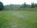 Zatopené fotbalové hřiště Bratřejov v červnu 2010
