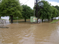 Povodeň v Uhřínovicích dne 6. 6. 2017.